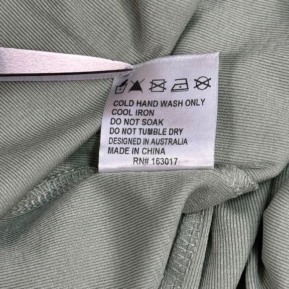 Princess Polly Sleeveless Mini Dress Womens Size 4 Green Stretchy Ruched Top - Picture 5 of 9